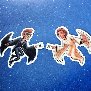 Angel/Demon Crowley Sticker - 3&quot; (76.2 mm)