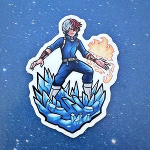 Sticker héros de feu et de glace - 3&quot; (76,2 mm)