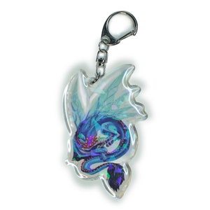 Mushroom Dragon - 3&quot; (76.2 mm) DSMP Holographic Keychain