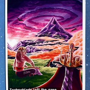 Technoblade Left the Game Print