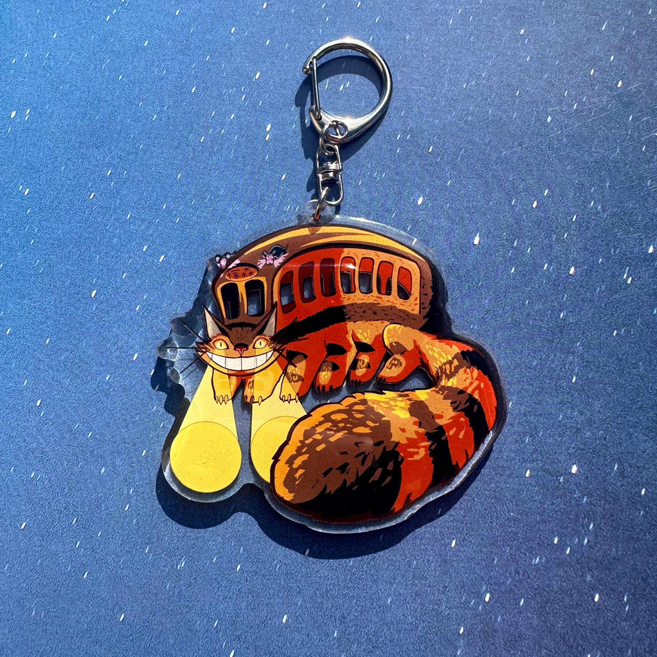 ストラップ Nekobus tail key charm Studio Ghibli Bell Charm - My Neighbor Totoro Catbus