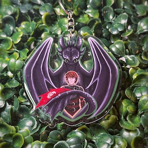 Viking Chief & Dragon Charm - HTTYD 3” (76.2 mm) Keychain