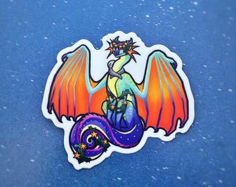 Rainbow Dragon Sticker - 3" (76.2 mm)