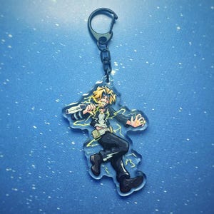 Chargebolt Hero Charm - 3&quot; (76.2 mm) MHA Keychain