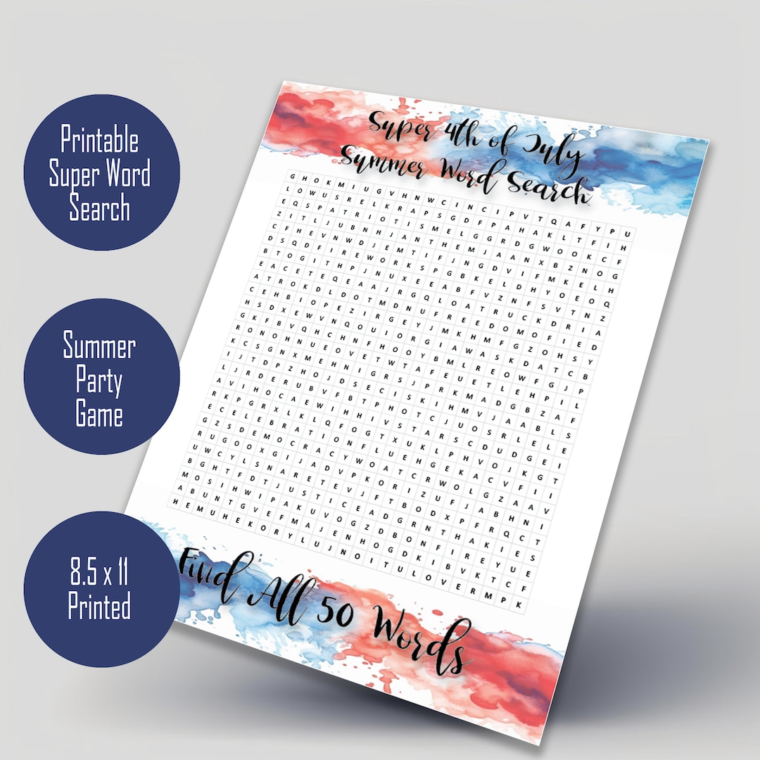 50 Word Search Printable Pdf - Word Search Maker