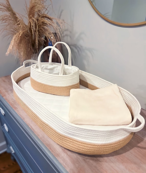 Changing Table Basket Baby Changing Table Baby Changing Basket Changing Basket Natural Changing Basket Etsy