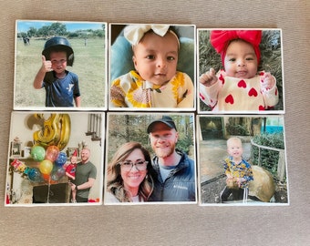 Photo Coasters, Custom Coasters, Personalized Coasters, Coasters, Coasters Personalized, Photo Coaster Set