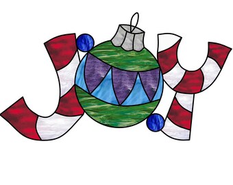 Joy Stained Glass Sun catcher Pattern