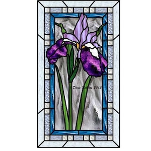 Dutch Iris Stained Glass Pattern
