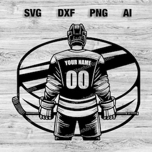 Hockey Player Premium SVG | Ice Hockey Svg File | Hockey Boy Svg | Hockey Puck Clipart Sublimation, Laser File SVG, png, Dxf, Ai Bundle