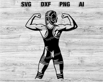 Amerikaans worstelen vrouwen premium SVG | Worstelen Svg | Worstelaar meisje Svg | Martial Art Clipart Cricut sublimatiebestand SVG, png, dxf, AI bundel