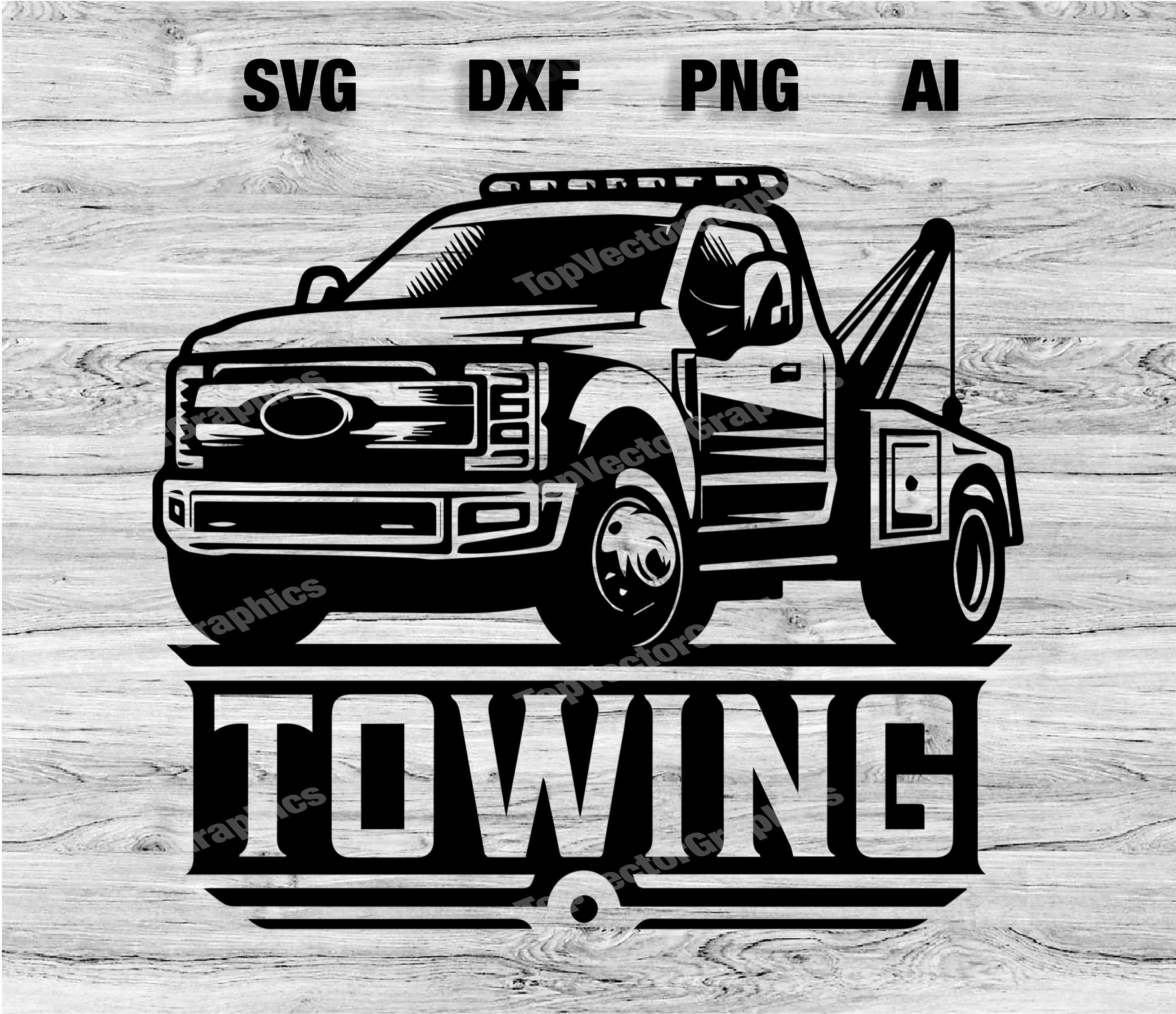 Professional Tow Truck Service Logo Design- Business Logo - SVG, PNG, Dxf,  AI Files Included | Business Outdoor Branding | Instant Download - Etsy