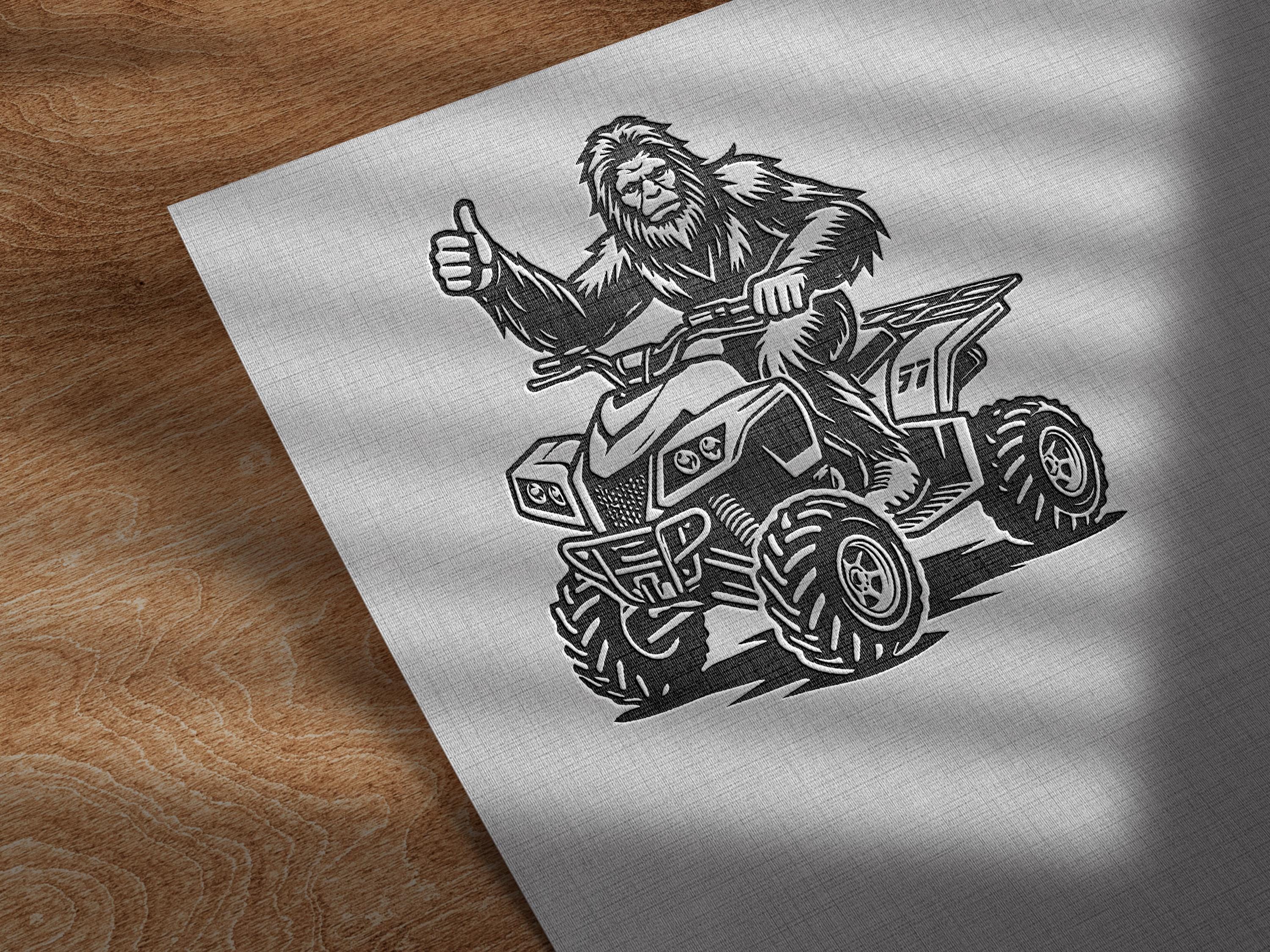 Bigfoot ATV Premium SVG | Atv Laser File | off Road Vehicle Svg | 4 ...
