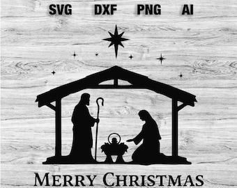 Nativity Svg,Nativity scenes svg,Christmas SVG,Christmas Holy Scene SVG,Religious Christian,Christmas Sign,Holy Family,Cricut & silhouette