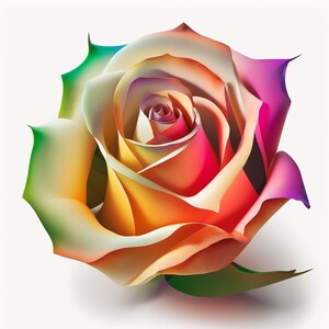 Vibrant Glo Rose - Stunning Floral Artwork for Home Decor