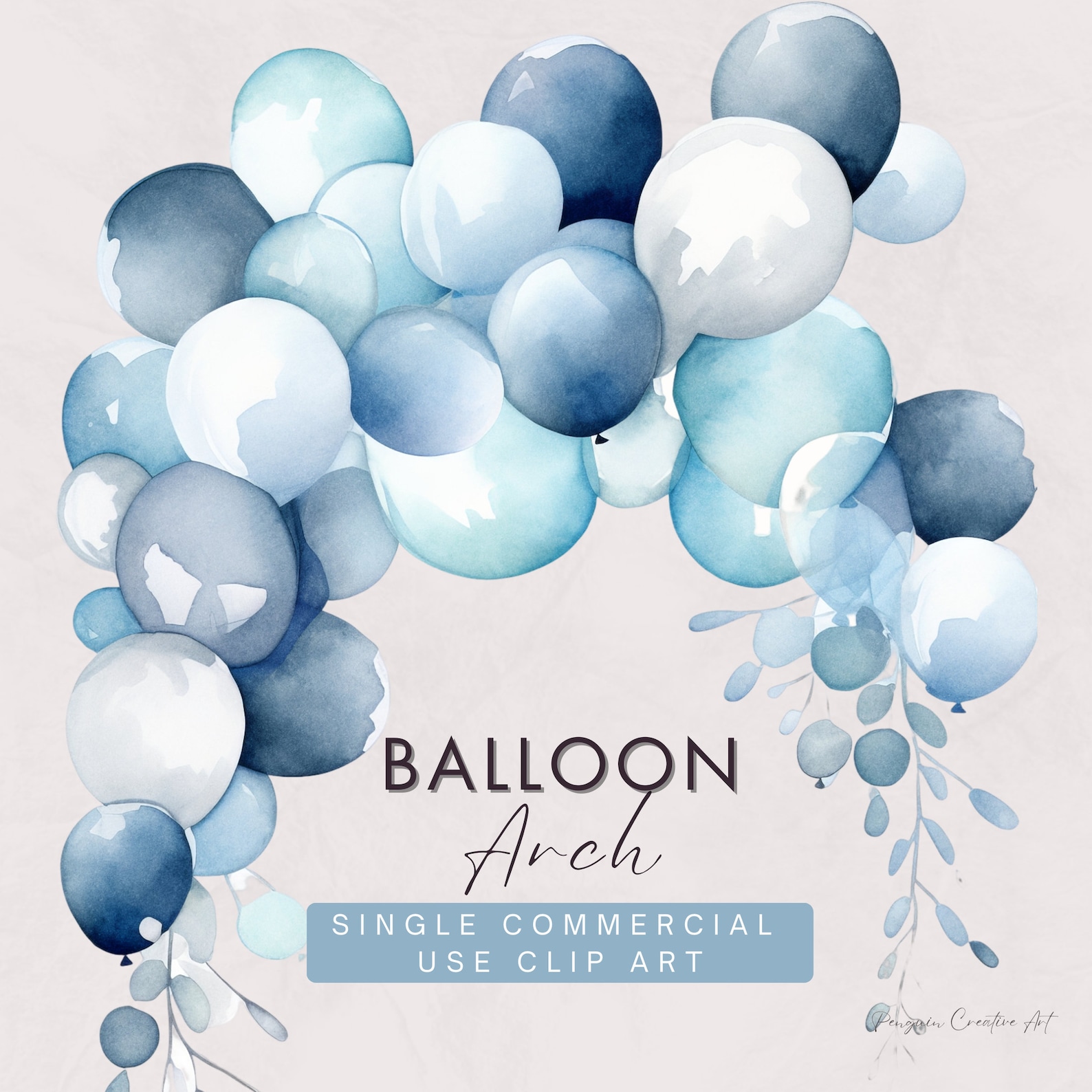 Balloon Arch Clip Art, SINGLE IMAGE, Commercial Use, Transparent Pngs