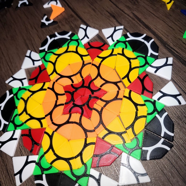 Penrose Tiles Kite & Dart P2 Tiles W/ Circular Arcsstem Educational