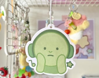 Smiski Air Freshener | Green Apple Scent | Car Accessory | Room Decor | Scented Lucky Charm |