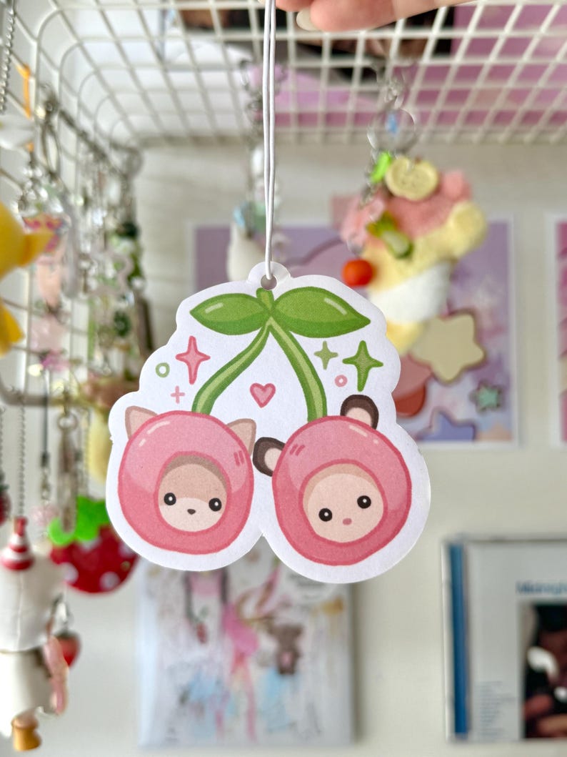 Söta luftfräschare för bilen | Olika fruktdofter | Biltillbehör | Rumsinredning | Doftande lyckobringare | Sanrio | Studio Ghibli | Miffy | Smiski bild 9