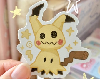 Mimikyu Vinyl Sticker | Pokemon | Waterproof | Cute | Kawaii | Journal | Laptop | Decoration | Die Cut