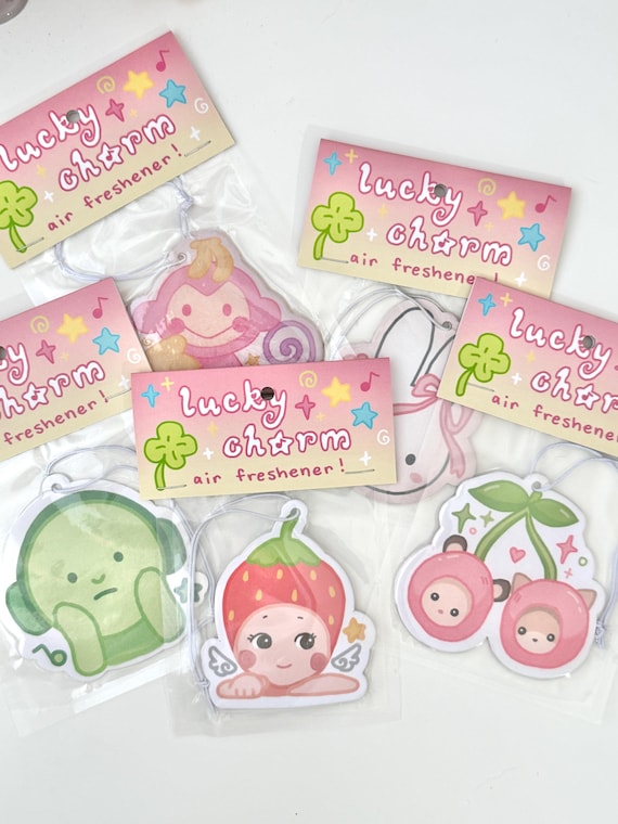 Cute Car Air Fresheners | Various Fruit Scents | Car Accessory | Room Decor | Scented Lucky Charm | Sanrio | Studio Ghibli | Miffy | Smiski