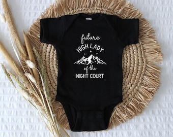 Future High Lady Baby Bodysuit, ACOTAR Baby Blanket, Sarah J Maas Merch, Velaris Baby, Bookish For Baby, Feyre And Rhysand, TOG Merch