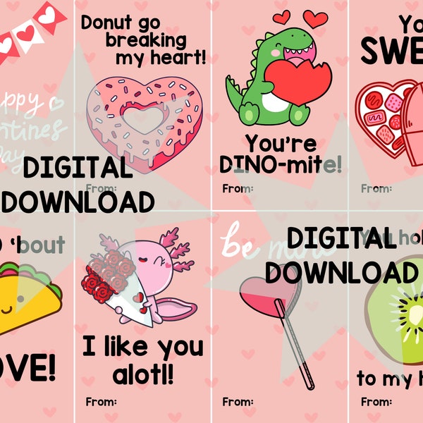 Printable Valentine's Goodie Bag Tags