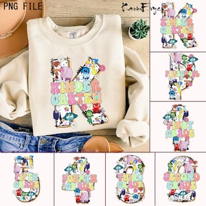 Back To School Bundle, Kindergarten, First Day Of School, Inside Out, Pre-k 1st/2nd/3rd Grade, School Bundle Png, Funny Back To School Shirt