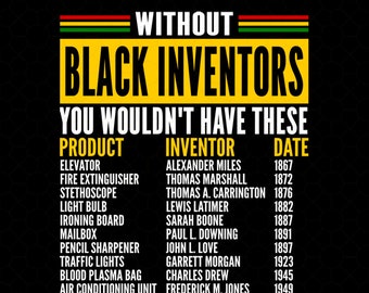 Black History Month Png, Without Black Inventors Png, Black Inventors Png Black Scientist, Black Culture,Inventors Shirt Png, Juneteenth Png