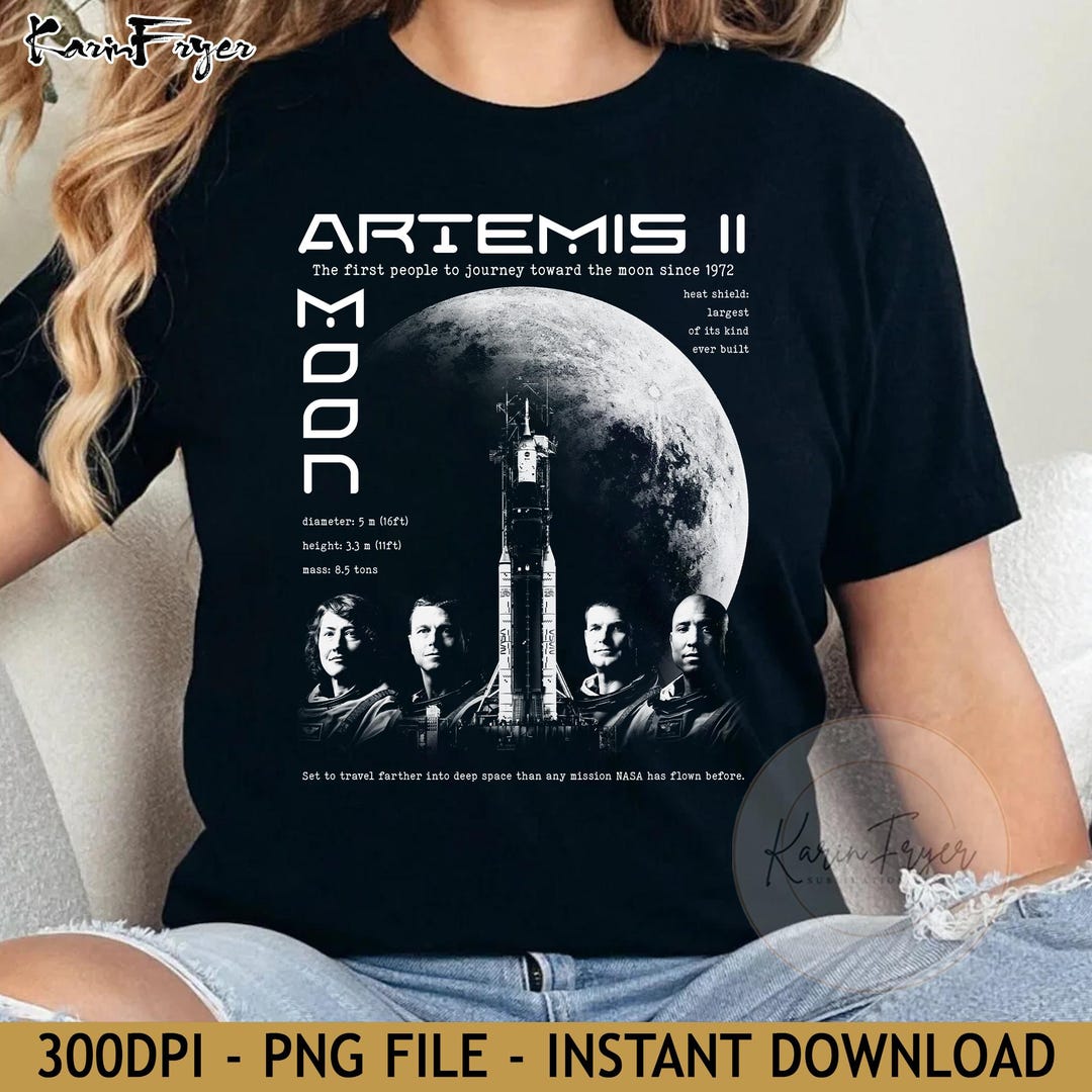 Artemis II Moon Mission 2026 PNG, NASA Space Exploration Digital ...