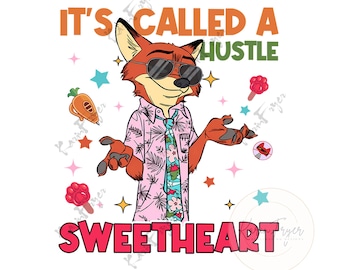 It's Called A Hustle Sweetheart Png, Movie Bunny and Fox Png, Couple Fox and Bunny png, Cartoon Couple , Retro Family Vacay, Valentines Day