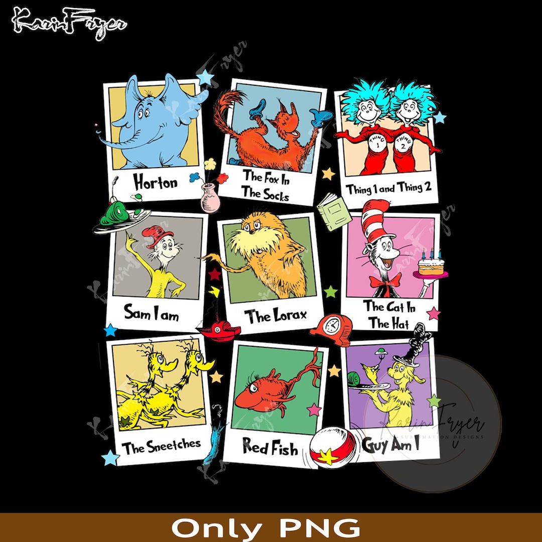 Dr.seuss Character Photo Png, Cartoon Characters,read Png, Cat in the ...