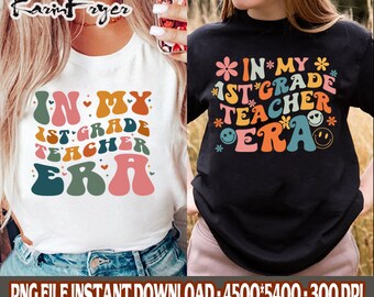 Groovy in My First Grade Era Png, 1st Grade Png, Happy First Day of ...