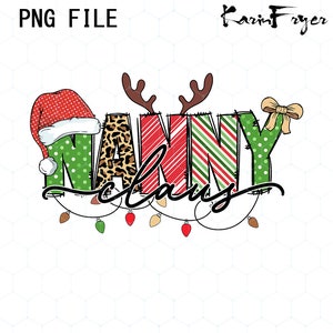 Nanny Claus png, Christmas png, Retro Christmas,Christmas Sublimation, Sublimation Design, Nanny sublimation, Nanny png, Christmas Nanny Png