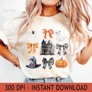 Halloween Coquette Bow Png, Halloween Pumpkin Png, Coquette Bow Png, Halloween Ghost Png, Retro Halloween Png, Spooky Season Png, Trendy Png