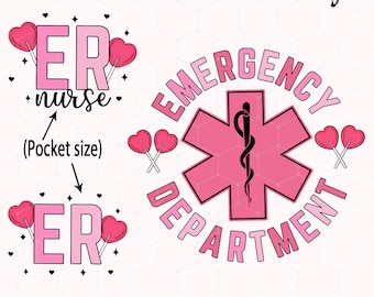 ER Nurse Valentine Png, Emergency Department Valentine PNG, Emergency Room Nurse, Valentines Day Nurse Png, Nursing Student PNG Sublimation