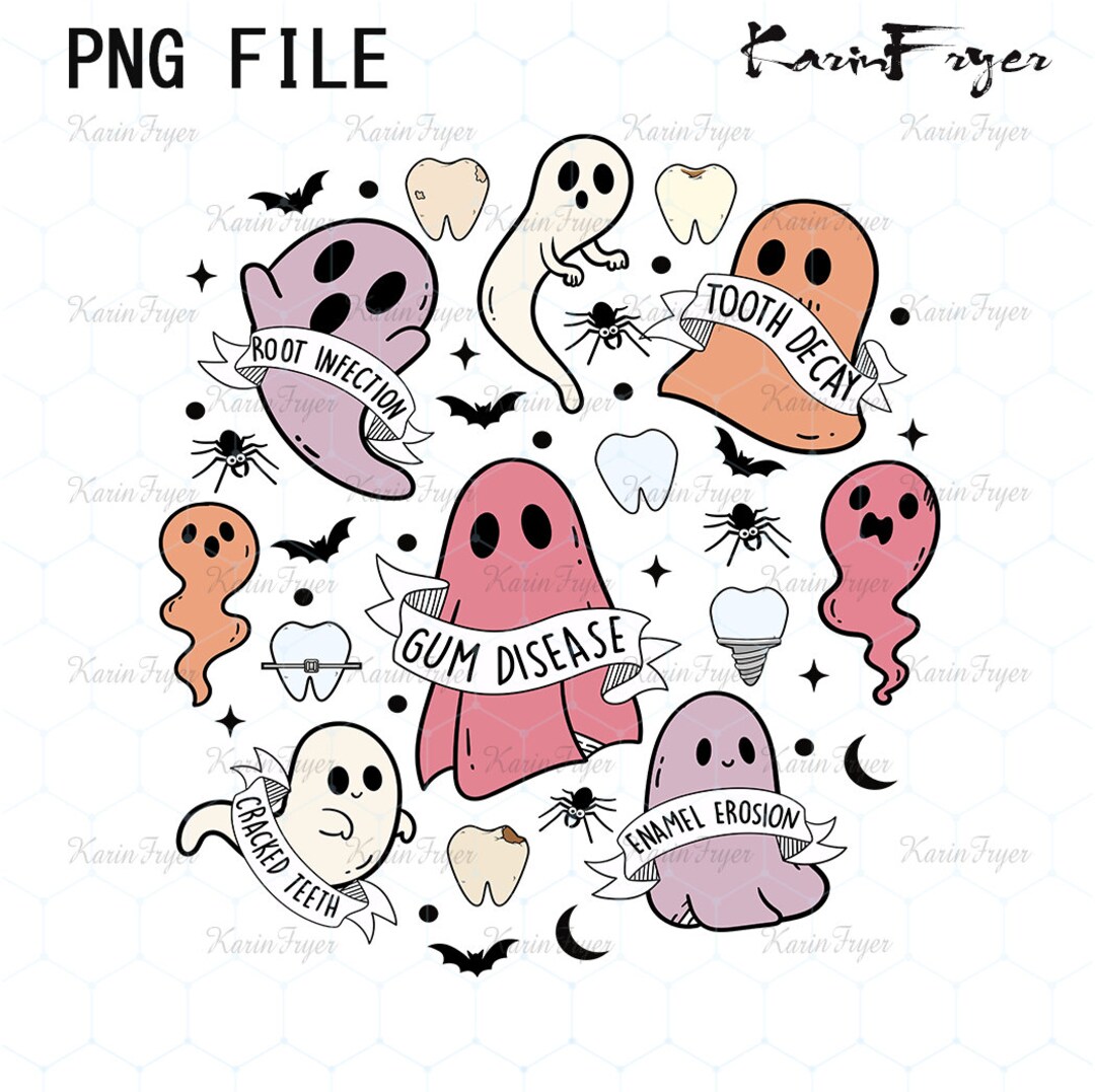 Dentist Halloween Png, Trick or Teeth Png, Dental Halloween Tshirt Png