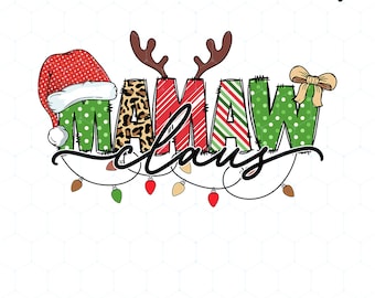 Mamaw Claus png, jul png, Retro jul, julsublimering, sublimeringsdesign, Mamaw sublimering, Mamaw png, jul Mamaw png