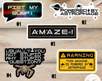 Project Hail Mary Astrophage Sticker or Magnet| Powered By Astrophage | Sci-Fi Book Gift | Amaze Waterproof Stickers