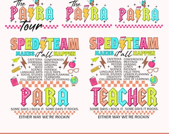 Special Education PNG, SPED Team Png, Para Png, SPED Teacher Png, Para Teacher Shirt Design, Para Shirt Png,Special Education Back To School