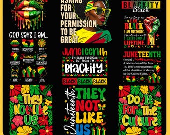 10 Juneteenth Bundle Png, Non ci piacciono Png, Juneteenth Mese della storia dei neri, 1865 Juneteenth Png, Afroamericano Png, 1865 Afro America