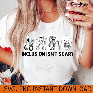 Bundle Inclusion Isn't Scary SVG, Png, SLP Halloween Png, Sped Teacher ...
