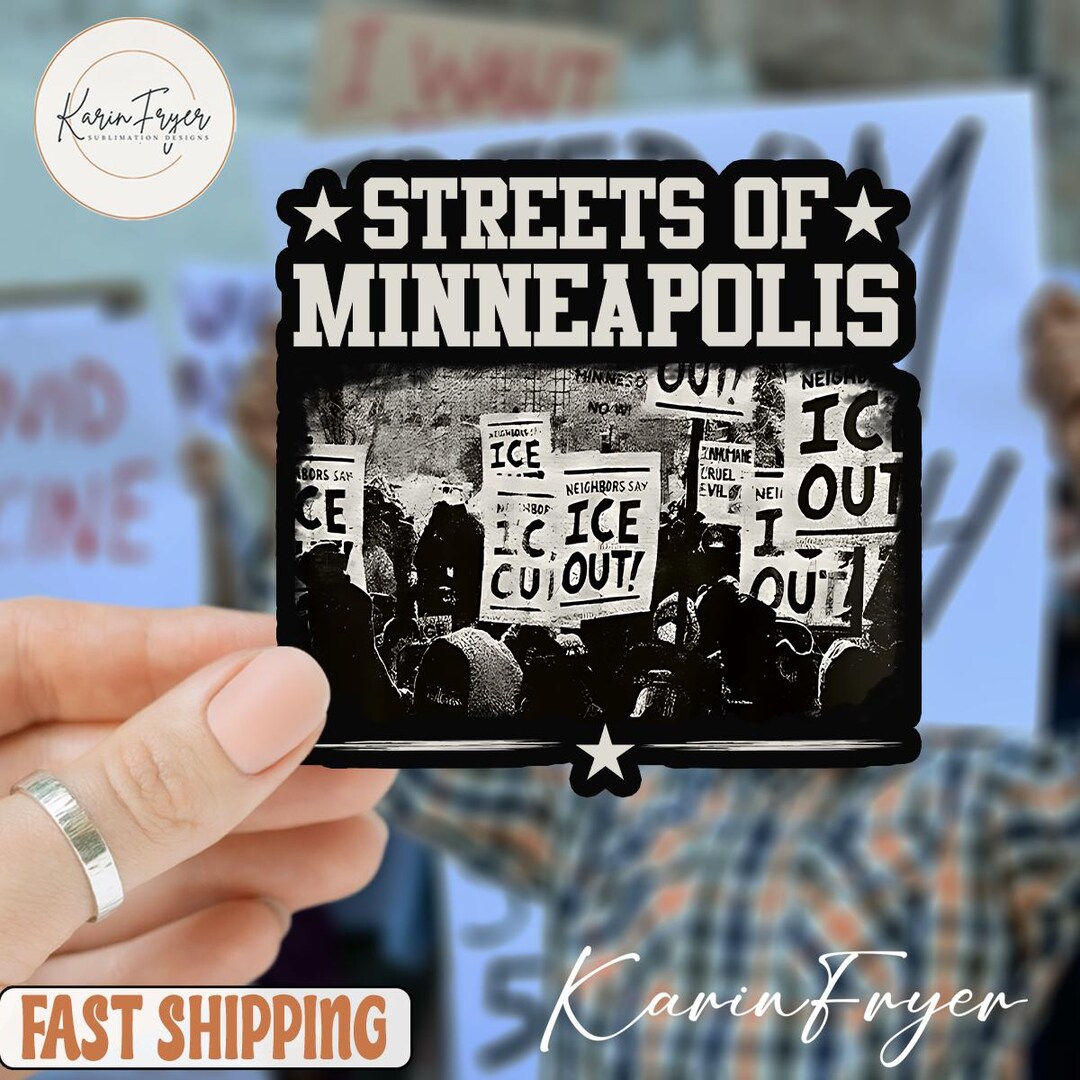Bruce Springsteen Streets of Minneapolis Sticker, ICE Out Vinyl Decal ...