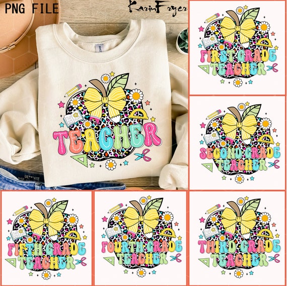Teacher Apple Dalmatian Dot Png Bundle, Last Day Of School Png, Kindergarten, School Png, First/Second/Third Grade Design, School Bundle Png