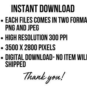 K&ouml;nnte beinhalten: Sofortiger Download einer digitalen Datei in den Formaten PNG und JPEG. Hochaufl&ouml;sendes Bild, 3500 x 2800 Pixel, 300 DPI. Digitaler Download - kein Artikel wird versandt. Danke!
