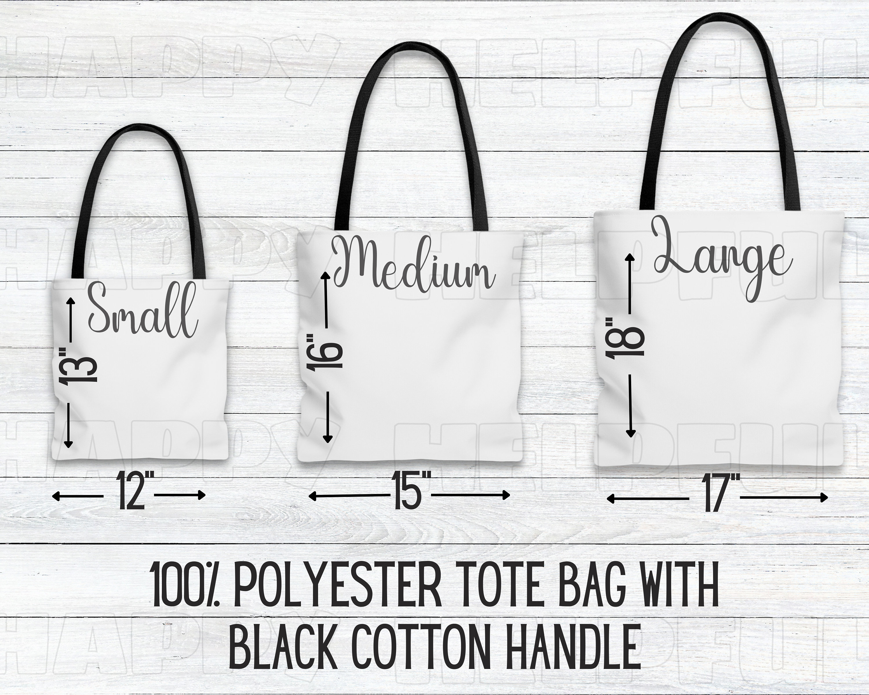Canvas Tote Bag Size Chart, Liberty Bags OAD113 Tote Mockup Size Guide,  Printify Tote Bag Sizing Table