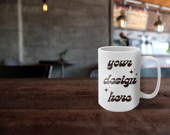15oz Mug Mockup Blank Ceramic Mug 15oz Mug Mockup Printify Coffee Mug Mock Up Mug Mockup POD Ceramic Cup