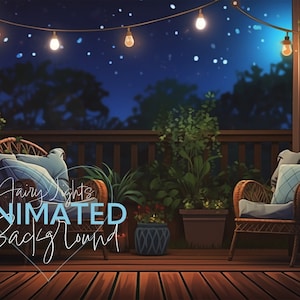Animated Lofi Background Aesthetic Vtuber Room Background Twitch Overlay Seamless Loop PNGtuber Background Animated stream background