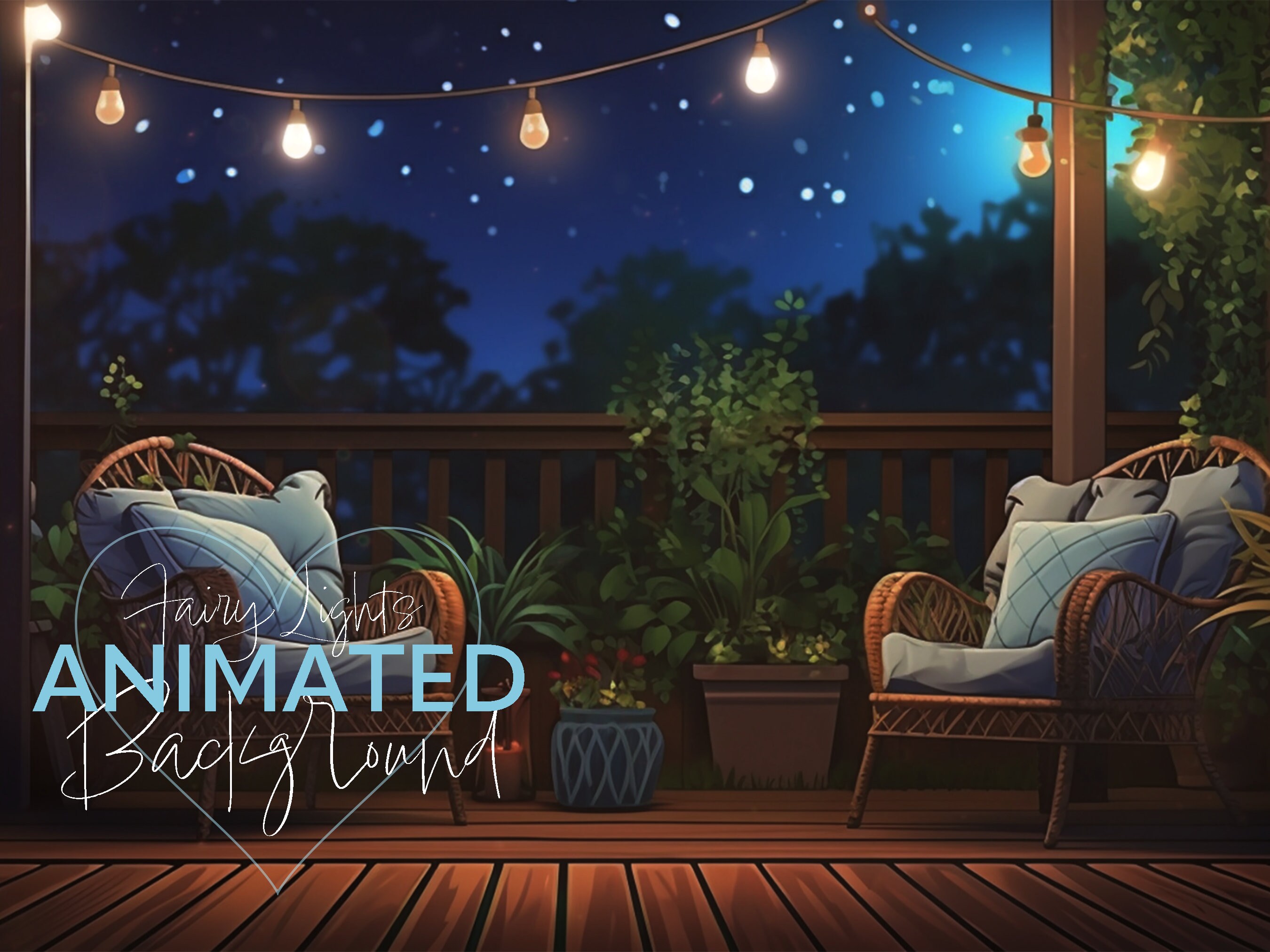 CUSTOM Animated Background for Streaming Animated Background Etsy