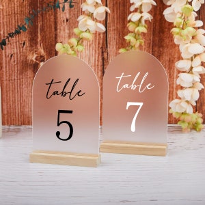 Wedding Table Numbers,Acrylic Table Numbers, Arch Table Numbers, Modern Table Numbers,Rustic Country Wedding,Custom Table Sign,Wedding Decor